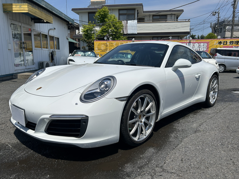 ポルシェ 911(Type991.2) カレラ　スポーツクロノパッケージ　PDK　右ハンドル　黒革　シートヒーター　ADVAN20インチアルミ　純正ナビ