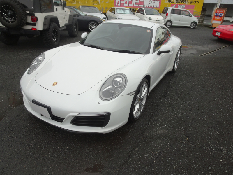 ポルシェ 911(Type991.2) カレラ　スポーツクロノパッケージ　右H　PDK　OPカレラS20インチホイール　シートヒーター　ALLレザーシート　純正ナビ　バックカメラ