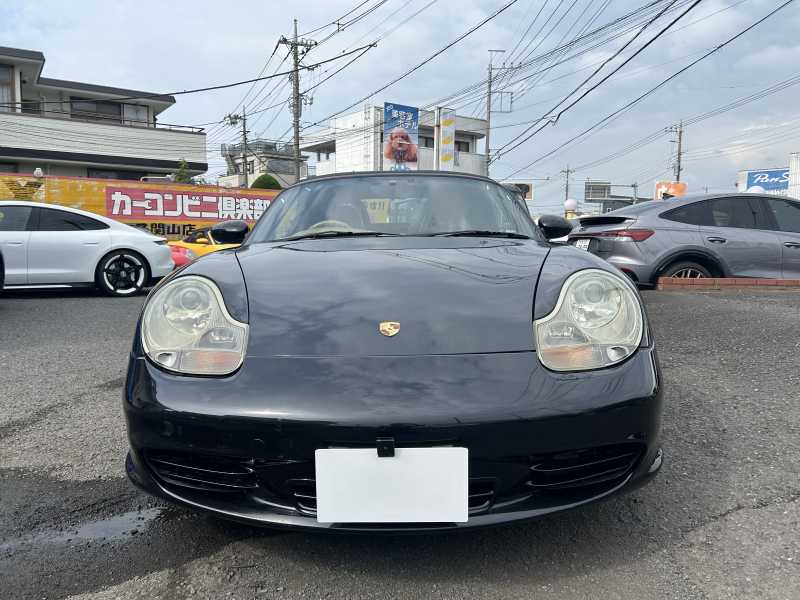 ポルシェ ボクスター(Type986) ボクスターS ティプトロニックS　右H　後期モデル　ハーフレザーシート　987ボクスターS純正18インチホイール　社外HDDナビ　地デジTV　バックカメラ