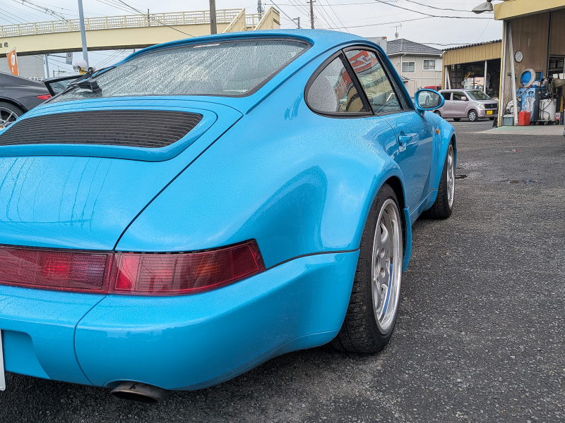 ポルシェ 911(Type964) ターボLOOK 5MT ハイカム エンジンオーバーホール済 リビエラブルー(オールペイント) 各種レストア済