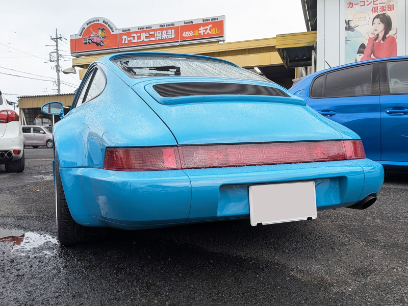 ポルシェ 911(Type964) ターボLOOK 5MT ハイカム エンジンオーバーホール済 リビエラブルー(オールペイント) 各種レストア済
