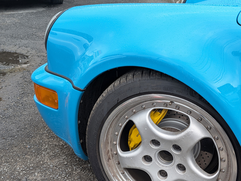 ポルシェ 911(Type964) ターボLOOK 5MT ハイカム エンジンオーバーホール済 リビエラブルー(オールペイント) 各種レストア済