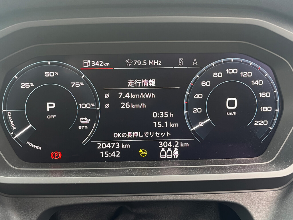アウディQ4 e-tron走行記録